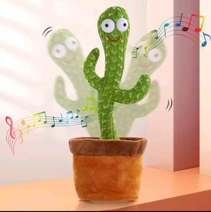 2024 New Imitation Dancing Plush Cactus Talking Toys Repeat Singing Sunshine Cactus Baby Parts Song Sound Singing LED Recording
