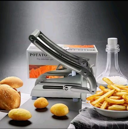 Multi-Functional Potato Quick Cut Cutter with 2 Blades Portable Manual Fries Machine Stainless Steel Manual Cutting Tools